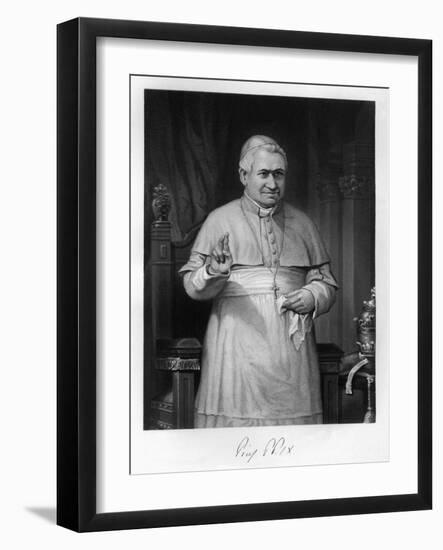 Pius IX, Blessing-Alonzo Chappel-Framed Art Print