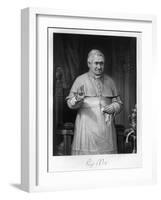 Pius IX, Blessing-Alonzo Chappel-Framed Art Print