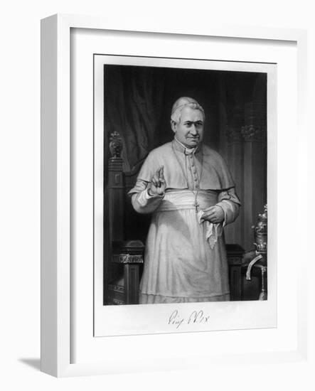 Pius IX, Blessing-Alonzo Chappel-Framed Art Print