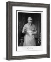 Pius IX, Blessing-Alonzo Chappel-Framed Art Print