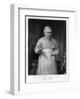 Pius IX, Blessing-Alonzo Chappel-Framed Art Print