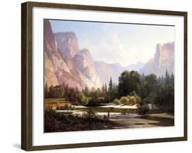 Piute Indian Camp, Yosemite, 1890-Thomas Hill-Framed Giclee Print