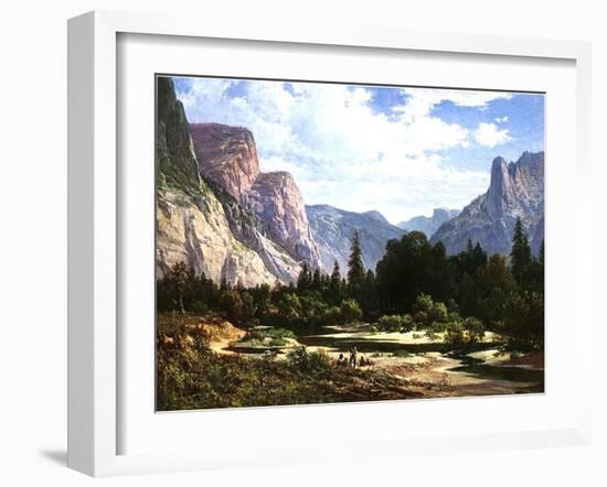 Piute Indians Resting, 1866-Thomas Hill-Framed Giclee Print