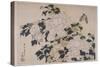 Pivoines et papillons-Katsushika Hokusai-Stretched Canvas