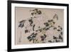 Pivoines et papillons-Katsushika Hokusai-Framed Giclee Print