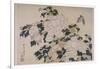 Pivoines et papillons-Katsushika Hokusai-Framed Giclee Print