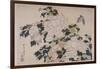 Pivoines et papillons-Katsushika Hokusai-Framed Giclee Print