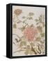 Pivoines et papillons-null-Framed Stretched Canvas