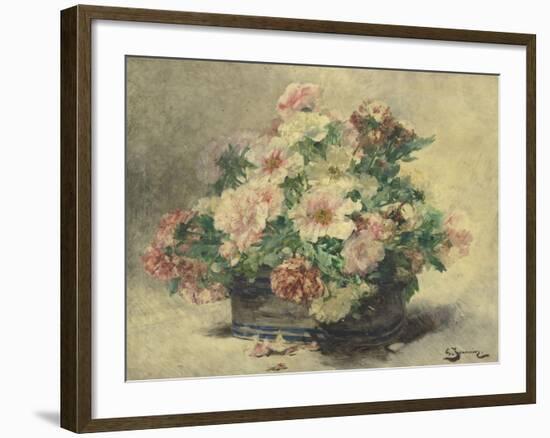 Pivoines-Georges Jeannin-Framed Giclee Print