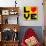 Pixel Love Heart-wongstock-Art Print displayed on a wall