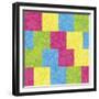 Pixel Paisley Pattern-Ron Magnes-Framed Giclee Print