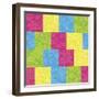 Pixel Paisley Pattern-Ron Magnes-Framed Giclee Print