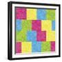 Pixel Paisley Pattern-Ron Magnes-Framed Giclee Print