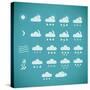 Pixel Weather Icons-amovita-Stretched Canvas