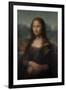 Pixelated Mona Lisa-Studio W-Framed Art Print