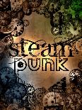 Steam Punk Logo Sign-Pixeldreams-Framed Art Print