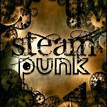 Steam Punk Logo Sign-Pixeldreams-Art Print