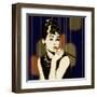 Pixeled Hepburn-Anna Polanski-Framed Art Print