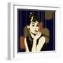 Pixeled Hepburn-Anna Polanski-Framed Art Print