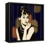 Pixeled Hepburn-Anna Polanski-Framed Stretched Canvas