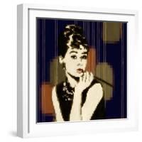 Pixeled Hepburn-Anna Polanski-Framed Art Print