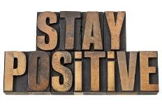 Stay Positive - Motivation Concept - Isolated Text In Vintage Letterpress Wood Type-PixelsAway-Art Print