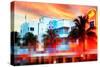 Pixelusa - Miami Art Deco-Philippe HUGONNARD-Stretched Canvas