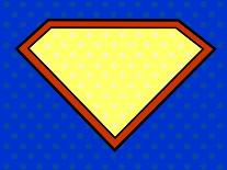 Super Dad Shield in Pop Art Style-PiXXart-Art Print