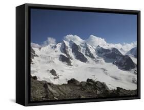 Piz Palu, in the Bernina Region, Swiss Alps, Switzerland, Europe-Angelo Cavalli-Framed Stretched Canvas