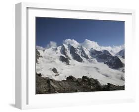 Piz Palu, in the Bernina Region, Swiss Alps, Switzerland, Europe-Angelo Cavalli-Framed Photographic Print