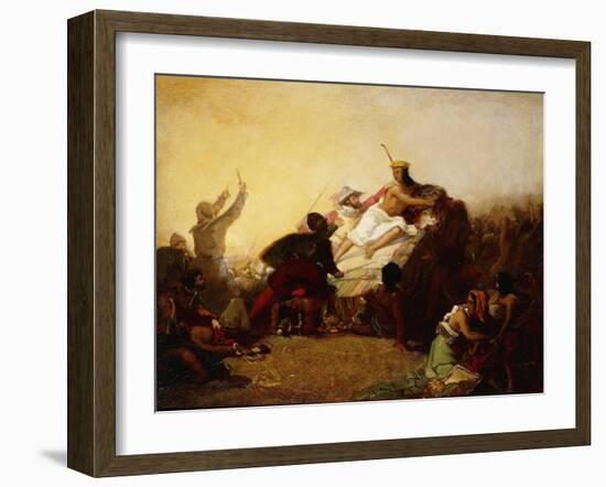 Pizarro Seizing the Inca of Peru, 1846-John Everett Millais-Framed Giclee Print