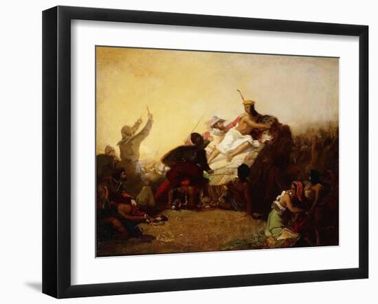 Pizarro Seizing the Inca of Peru, 1846-John Everett Millais-Framed Giclee Print