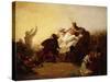 Pizarro Seizing the Inca of Peru, 1846-John Everett Millais-Stretched Canvas