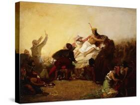 Pizarro Seizing the Inca of Peru, 1846-John Everett Millais-Stretched Canvas