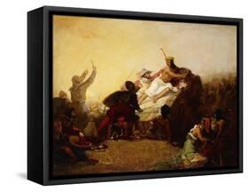 Pizarro Seizing the Inca of Peru, 1846-John Everett Millais-Framed Stretched Canvas
