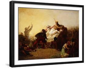 Pizarro Seizing the Inca of Peru, 1846-John Everett Millais-Framed Giclee Print