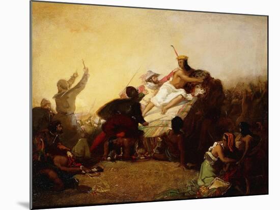 Pizarro Seizing the Inca of Peru, 1846-John Everett Millais-Mounted Giclee Print