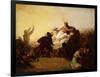 Pizarro Seizing the Inca of Peru, 1846-John Everett Millais-Framed Giclee Print