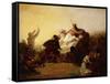 Pizarro Seizing the Inca of Peru-John Everett Millais-Framed Stretched Canvas