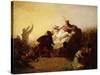 Pizarro Seizing the Inca of Peru-John Everett Millais-Stretched Canvas