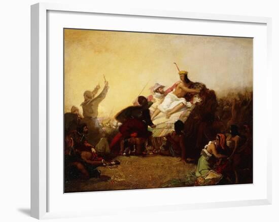 Pizarro Seizing the Inca of Peru-John Everett Millais-Framed Giclee Print