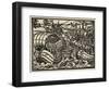 Pizarro Sets Sail from Panama to Conquer Peru-null-Framed Art Print