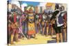 Pizarro Spurned the Friendship of the King of the Incas-Alberto Salinas-Stretched Canvas