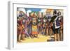 Pizarro Spurned the Friendship of the King of the Incas-Alberto Salinas-Framed Giclee Print