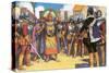 Pizarro Spurned the Friendship of the King of the Incas-Alberto Salinas-Stretched Canvas