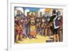 Pizarro Spurned the Friendship of the King of the Incas-Alberto Salinas-Framed Giclee Print