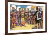 Pizarro Spurned the Friendship of the King of the Incas-Alberto Salinas-Framed Giclee Print