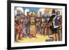 Pizarro Spurned the Friendship of the King of the Incas-Alberto Salinas-Framed Giclee Print