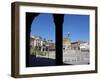 Pizarro Statue and San Martin Church, Plaza Mayor, Trujillo, Extremadura, Spain, Europe-Jeremy Lightfoot-Framed Photographic Print