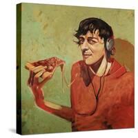 Pizza Guy-Thomas MacGregor-Stretched Canvas